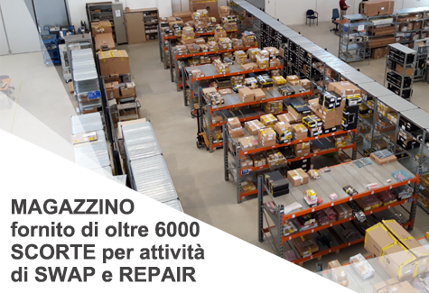 Gruppo-FOS_TeG_Repair-Center_Caserta_Telecomunicazioni_Magazzino_scorte